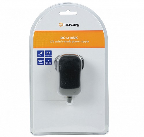 Mercury Switch-Mode 12V Power Supply 1000mA 660.446UK