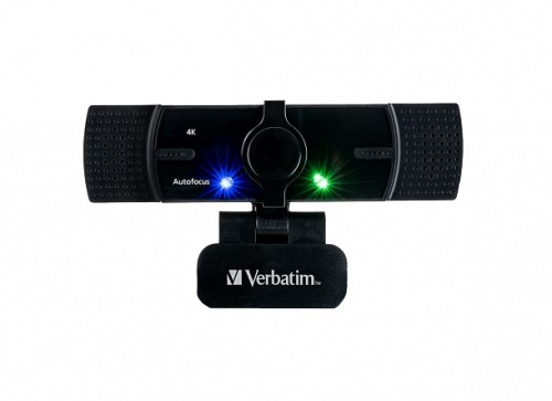 Verbatim Webcam 4K Autofocus Wide Angle with Dual Microphone AWC-03