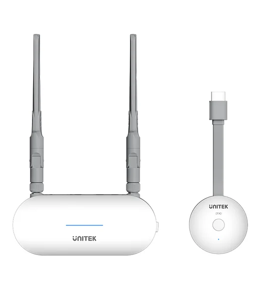 Unitek Wireless HDMI Transmitter & Receiver Kit Up to 50M White V1183A
