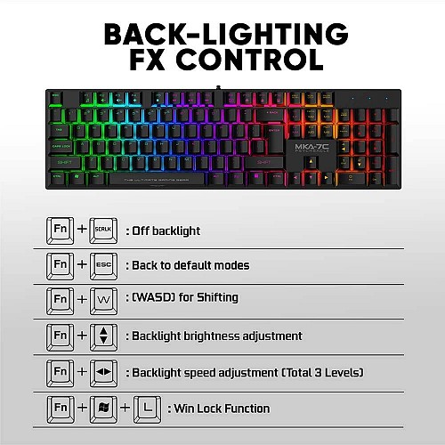 Armaggeddon MKA-7C ProGaming Mechanical Keyboard Black