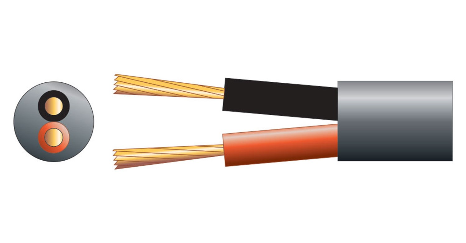 Mercury Speaker Cable 1.5mm Double Insulated Hi Flex CU/CCA 100m Black 807.098UK