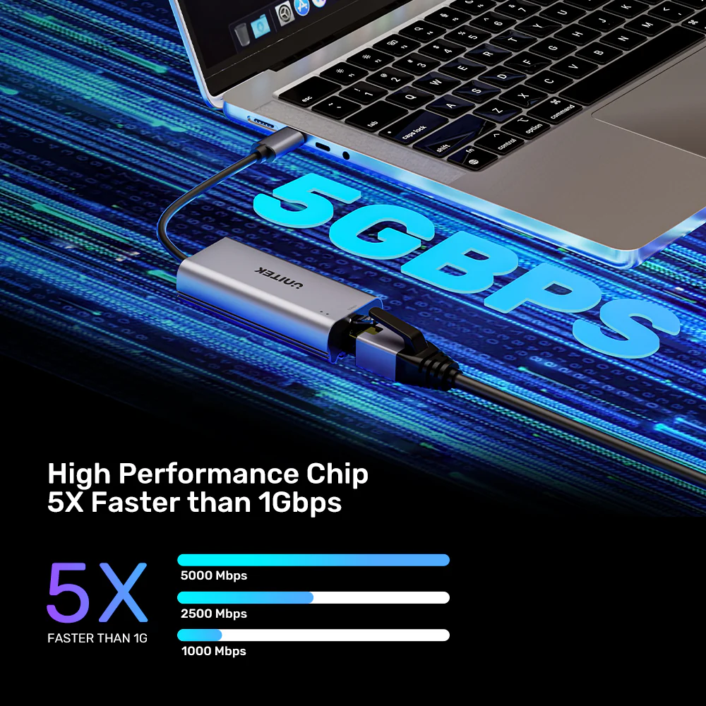 Unitek Converter USB-C to LAN 5GbE Ethernet U1343A