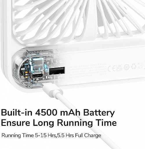 Jisulife Desktop Fan Powerbank Out FA26 White