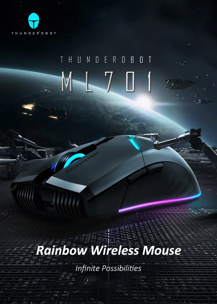 Thunderobot ML701 Wireless Gaming Rechargeable Mouse