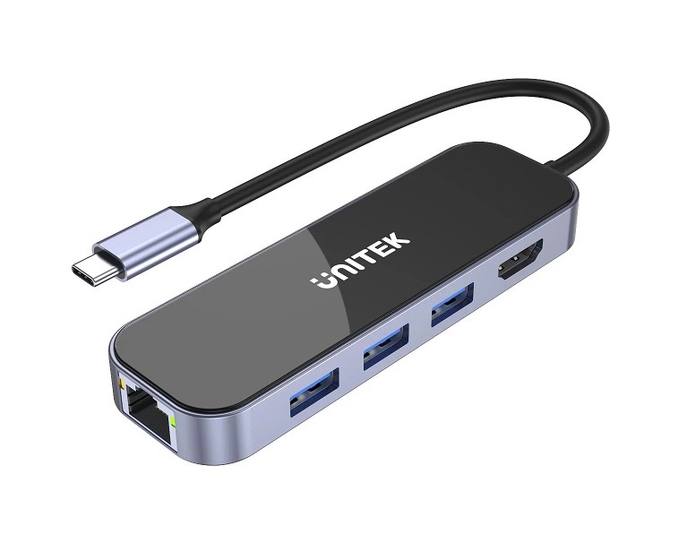 Unitek USB-C Hub USB3.0 HDMI/Gb/PD100W D1084A