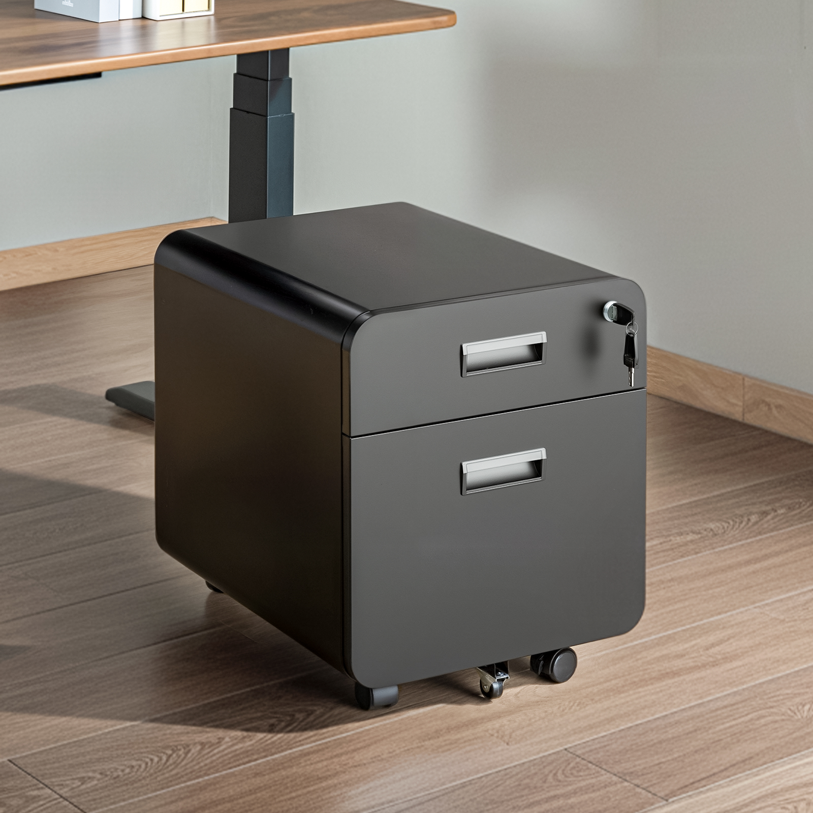 Lumivida File Cabinet Mobile with 2 Lockable Drawers CAB03-1
