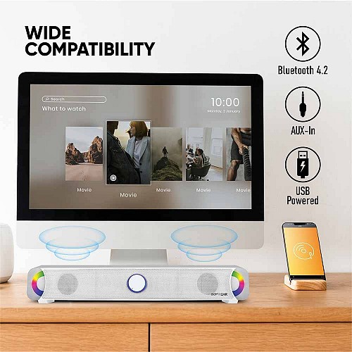 SonicGear SONICBAR BT300 Pro Portable BT/FM RGB Soundbar