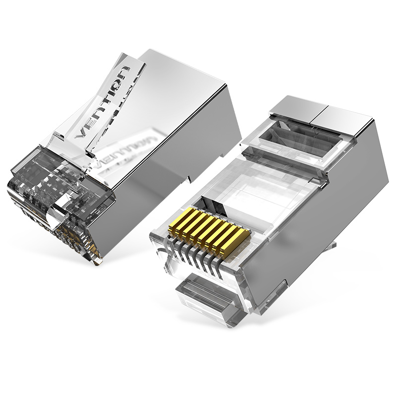 Vention NETWORK Connectors CAT6A FTP Modular Plug IDFR0-10 (10-Pack)