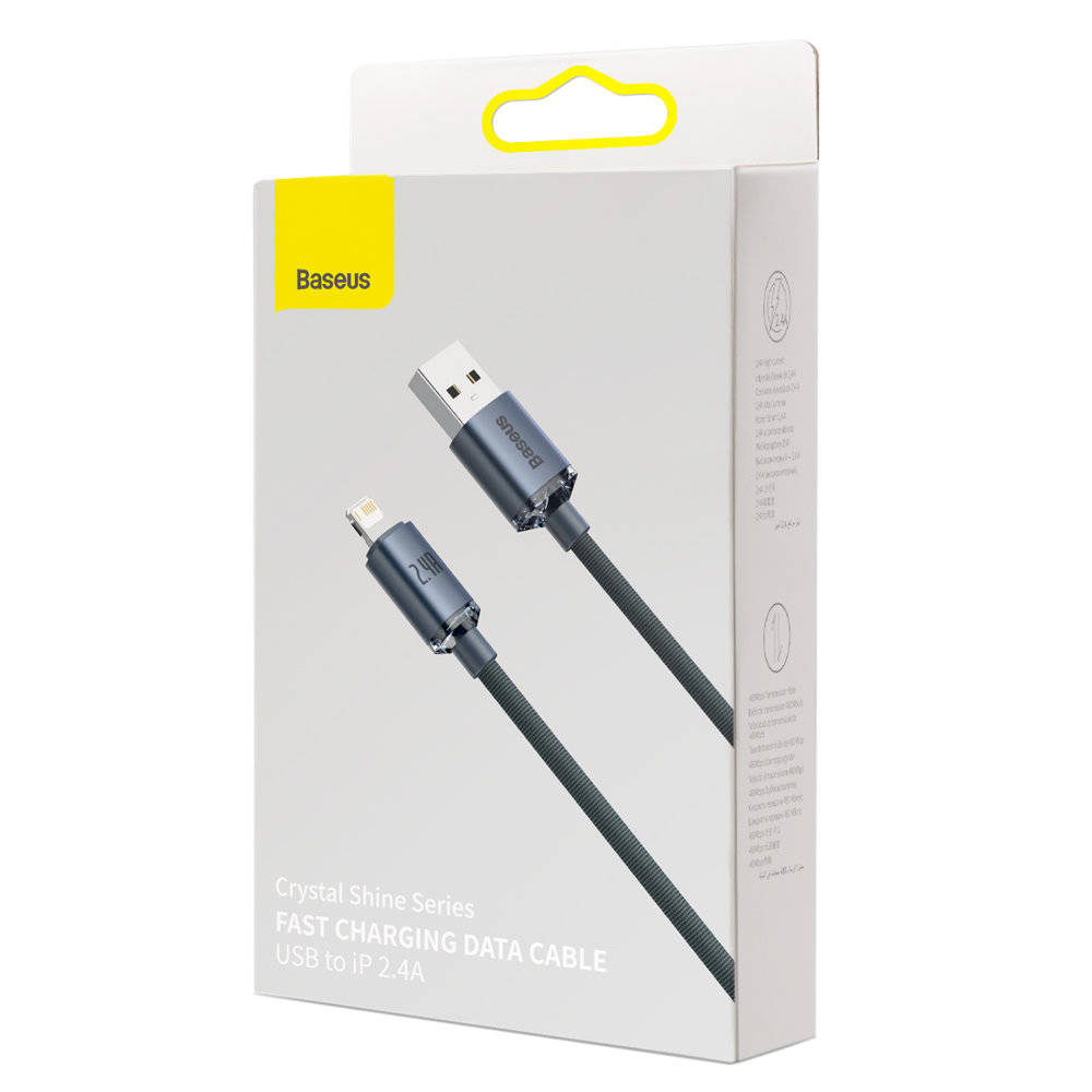 Baseus Cable Lightning to USB-A Crystal Shine 2m Back