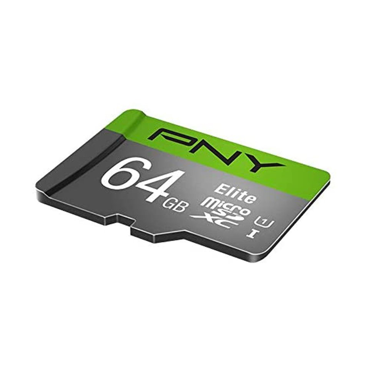 PNY Flash Memory MicroSD Card Elite with SD Adapter 64GB Class 10 UHS-I U1