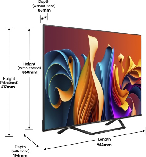Hisense 43A7NQ 43'' 4K Smart QLED TV