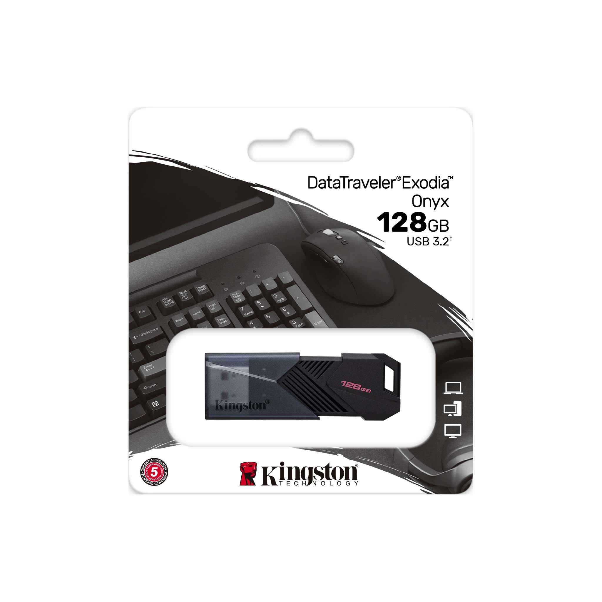 Kingston DataTraveler Exodia Onyx 128GB USB 3.2 Gen 1 Flash Drive