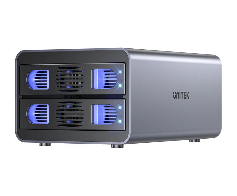 Unitek USB-C 2-Bay External SATA HDD Enclosure with RAID S1308C