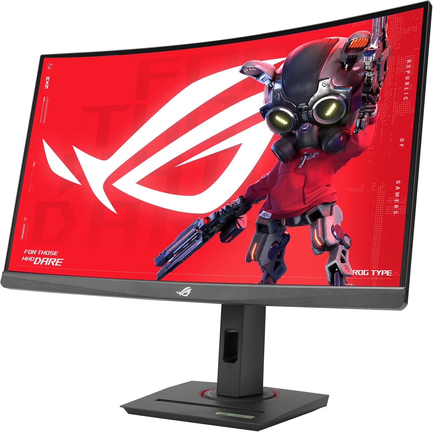 ASUS Monitor ROG Strix Gaming 27'' 2K Curved 180Hz HDR USB-C Ergonomic XG27WCS
