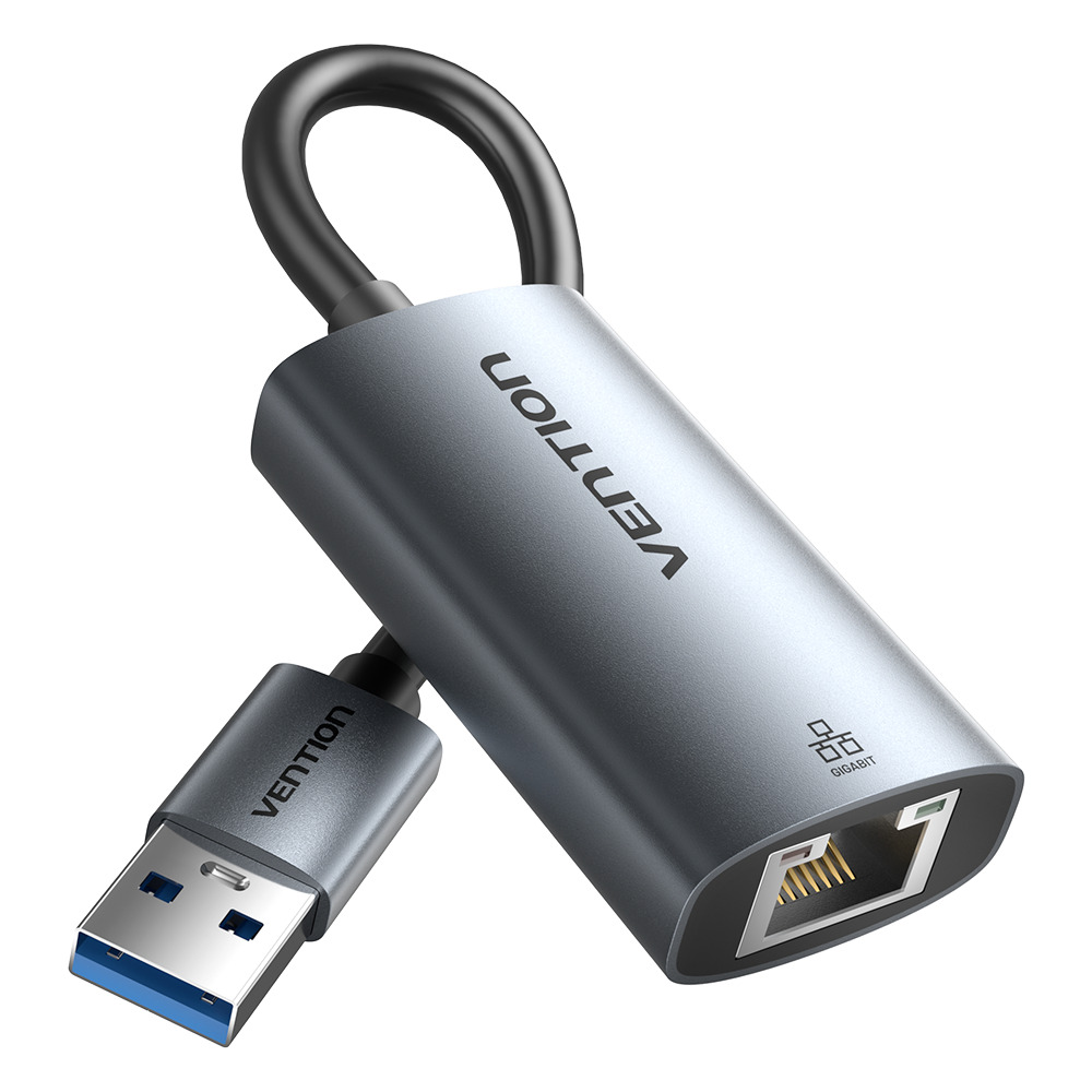 Vention Converter USB-A to Gigabit LAN Aluminium Grey CEZHB