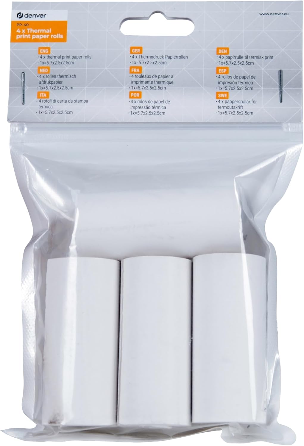 Denver Kids Photo Print Paper Roll for Digital Cameras KPC-1363 & KPC-1374 PP-40