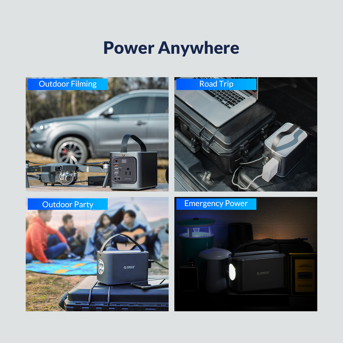 Orico Portable Power Station PA120 120W 156WH with UK AC Socket