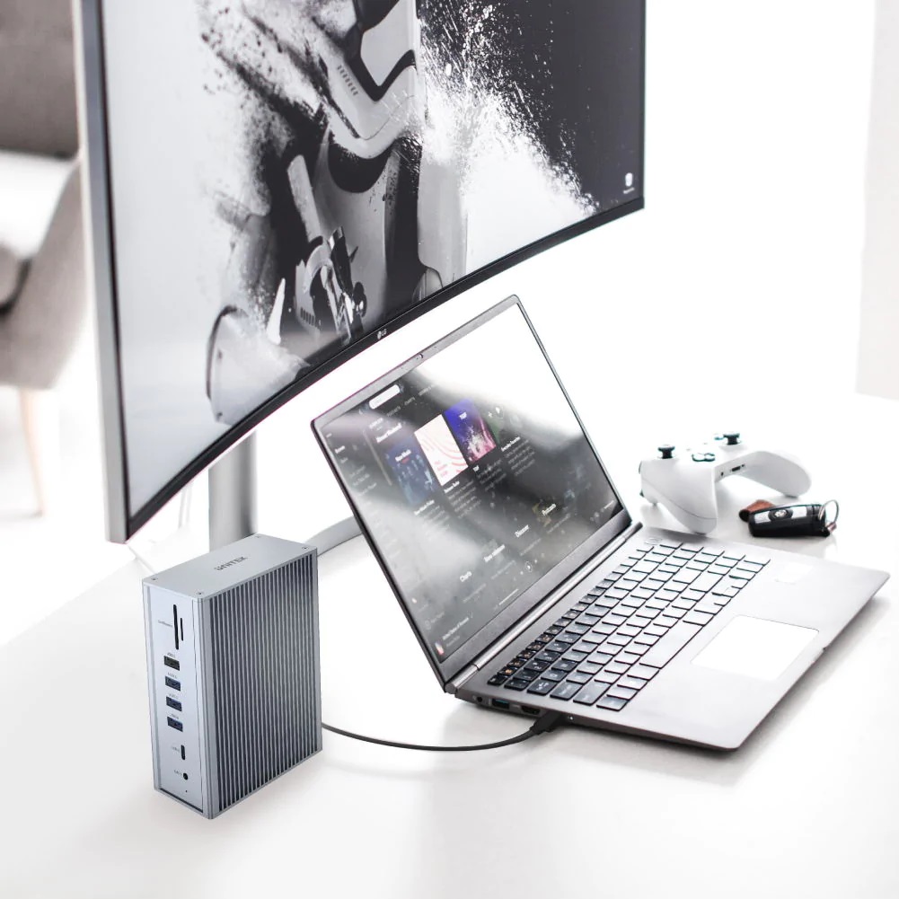 Unitek USB-C Hub USB3.1 15in1 Triple 4K Display MacBook M1/Windows D1086A