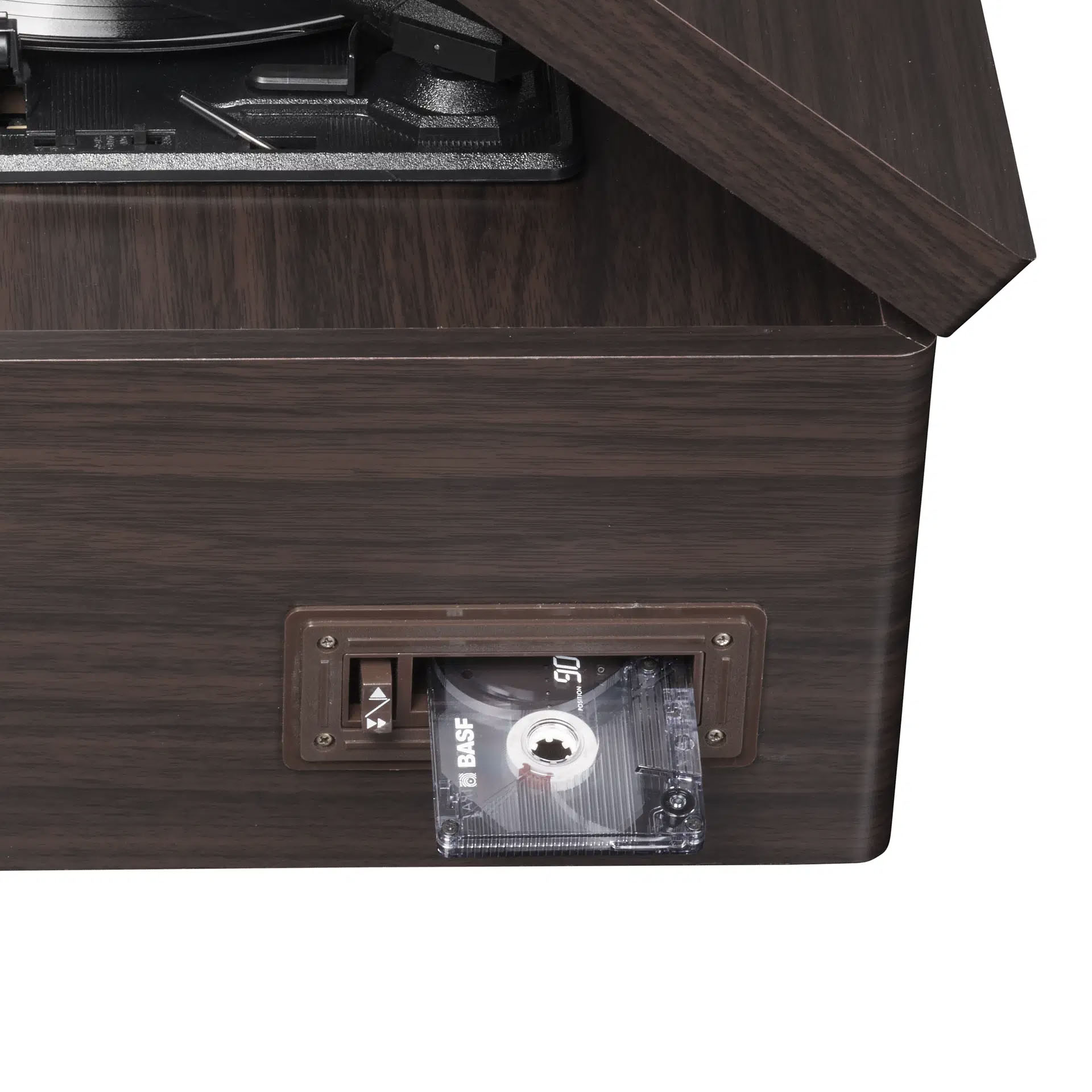 Denver AUDIO HiFi System with Turntable, CD, Cassette, FM & USB MRD-180DW Dark Wood
