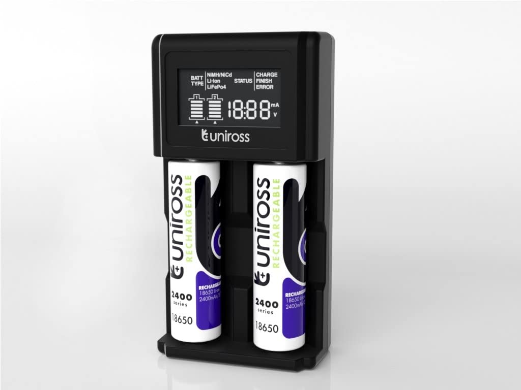 Uniross UCX004 Advanced Fast Smart Charger for 24 types of NiMH and Lithium Batteries