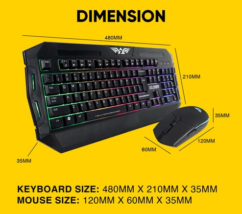 Armaggeddon AK-6880 Kalashnikov Keyboard and Mouse Gaming Kit