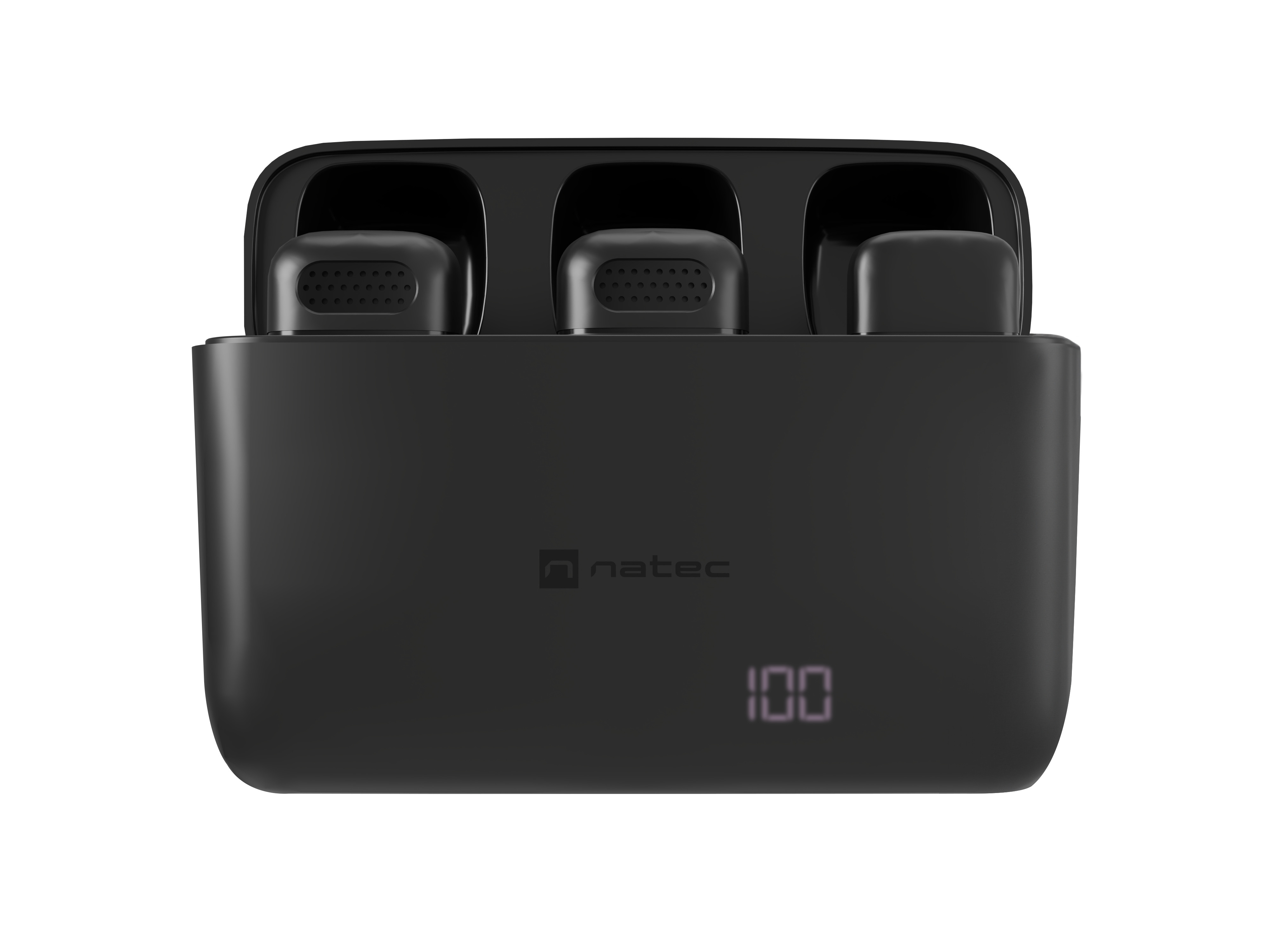 Natec Wireless Wearable Microphones for Contect Creators USB-C HOPPER LAVALIER (2 PIECES)