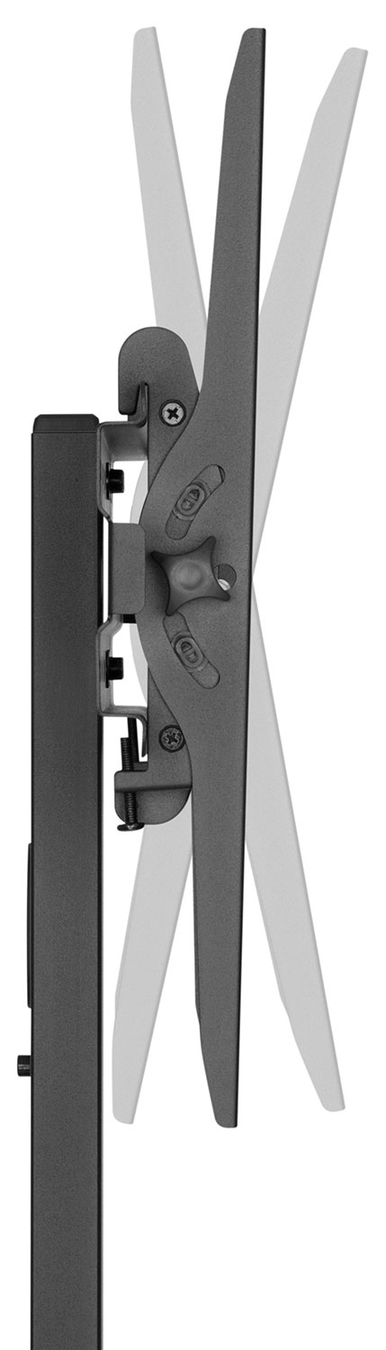 AV:Link Height Adjustable TV Trolley with Media Shelf up to 1.31m 40x40 & 35kg max 129.204UK