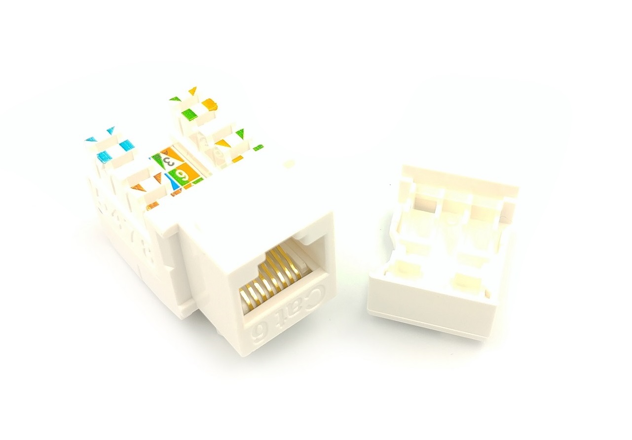 Kuwes Keystone Jack CAT6A UTP 90 degrees Tooles Less & Punchdown