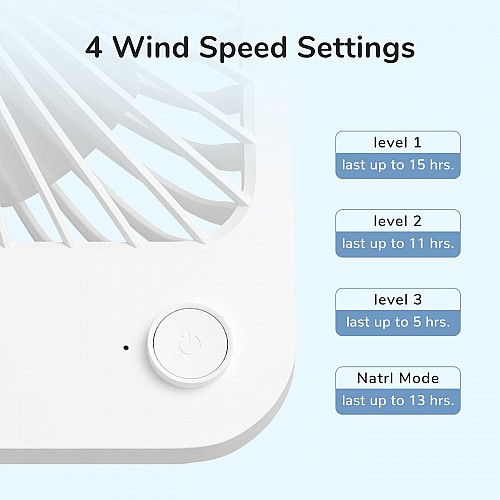 Jisulife Desktop Fan Powerbank Out FA26 White