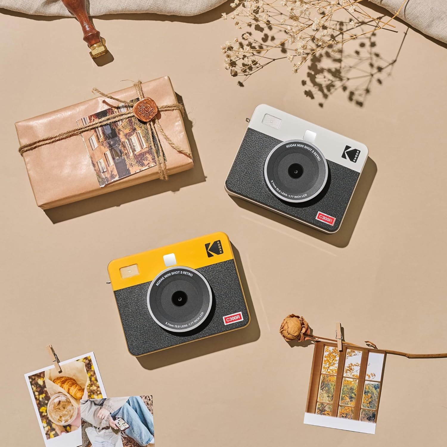 Kodak Instant Camera RETRO Mini Shot 3 Yellow 3x3 (8 sheets)