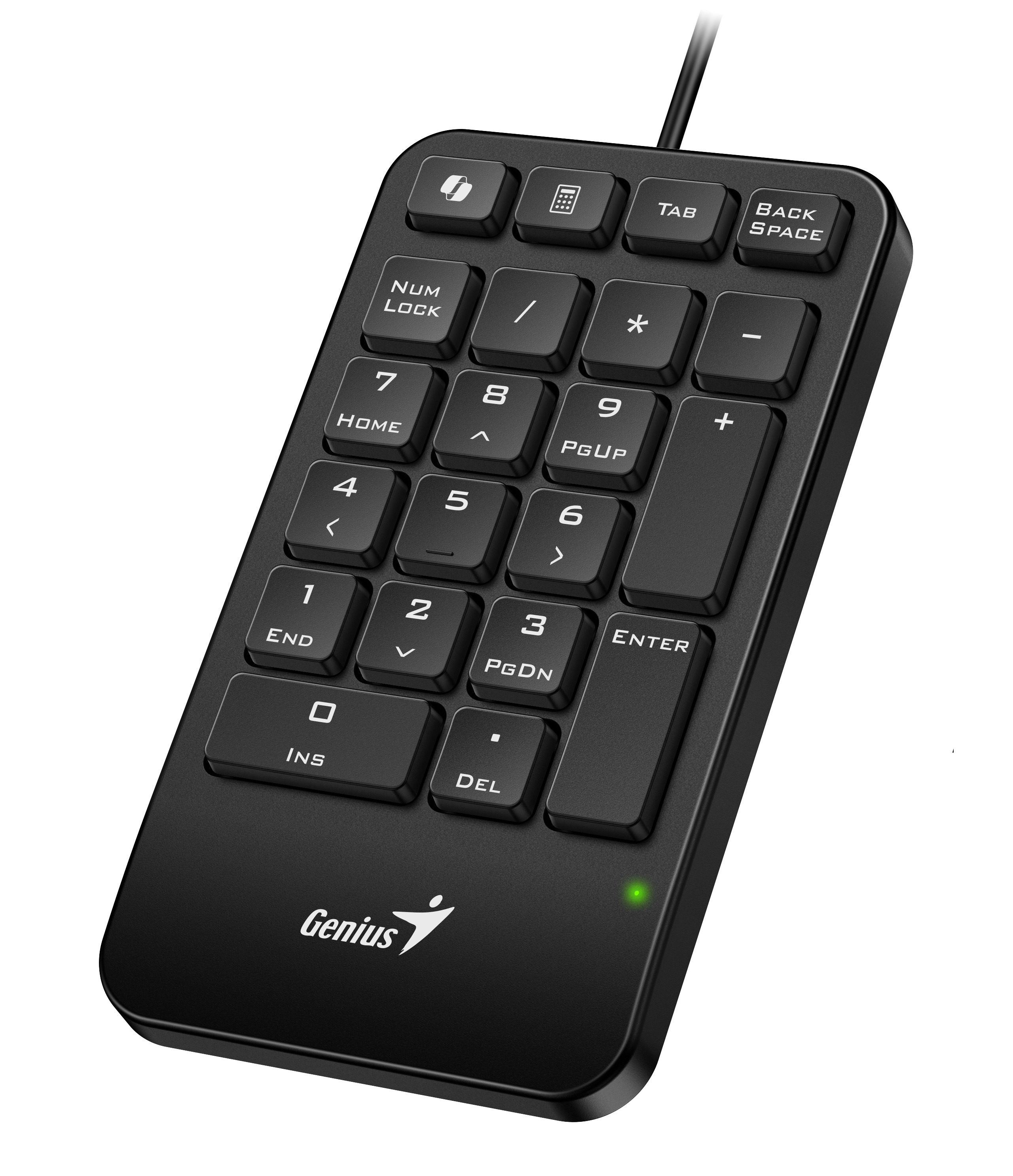 Genius Keyboard Numeric Pad Wired AI w/Palm Rest USB-A NumPad 125