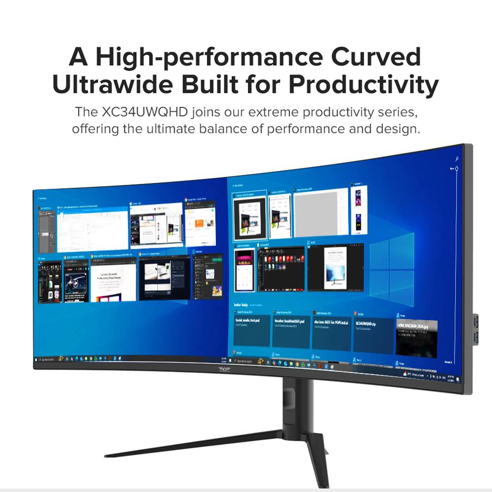 Armaggeddon Gaming Monitor 34'' Curved 1800R 3.5K 180Hz 1ms XC34UWQHD Super 180 Black