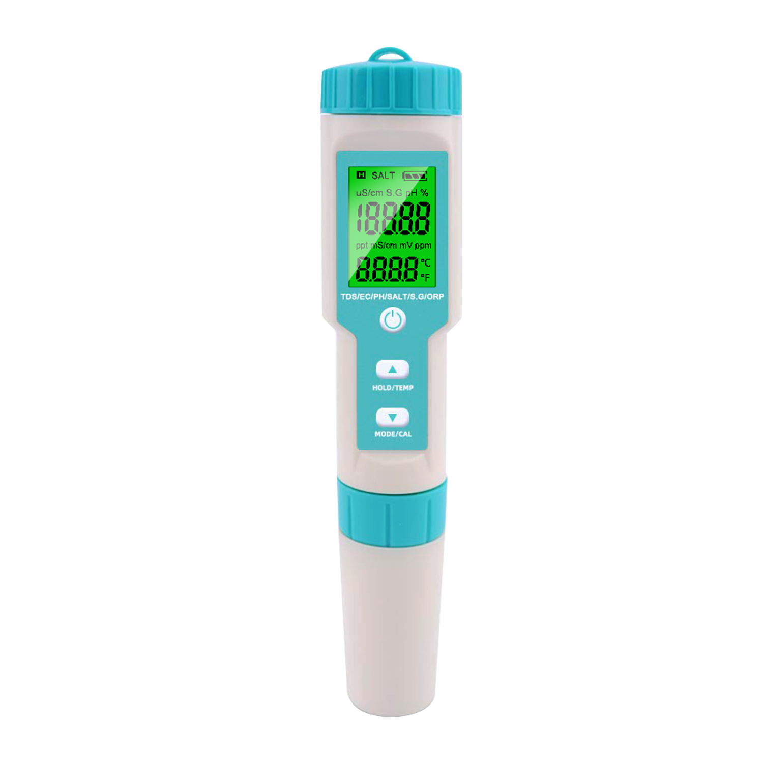 Noyafa Water Quality Tester with 7-in-1 Measurement (pH, TDS, EC, Salinity, S.G., ORP, Temperature), High-Precision Probe, IP67 NF-C600