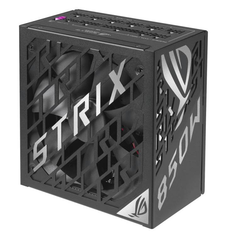 ASUS Power Supply ROG STRIX 80 PLUS Platinum Fully Modular ATX 3.1 PCIe 5.1 GaN MOSFETs Intelligent Voltage Stabilizer 850W Platinum Black