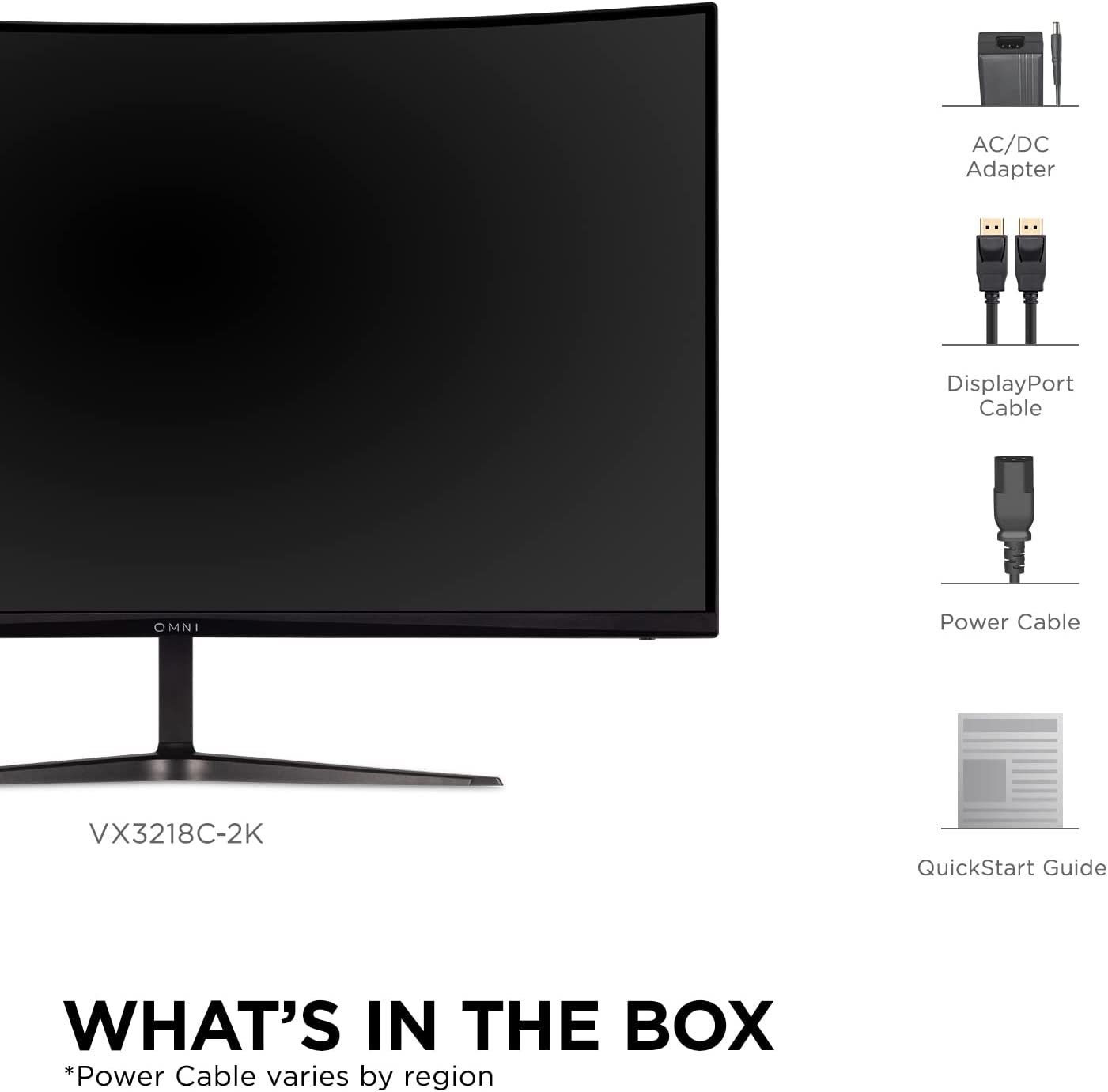 Viewsonic OMNI Monitor VX 32'' 2K Curved 165Hz VX3218C-2K