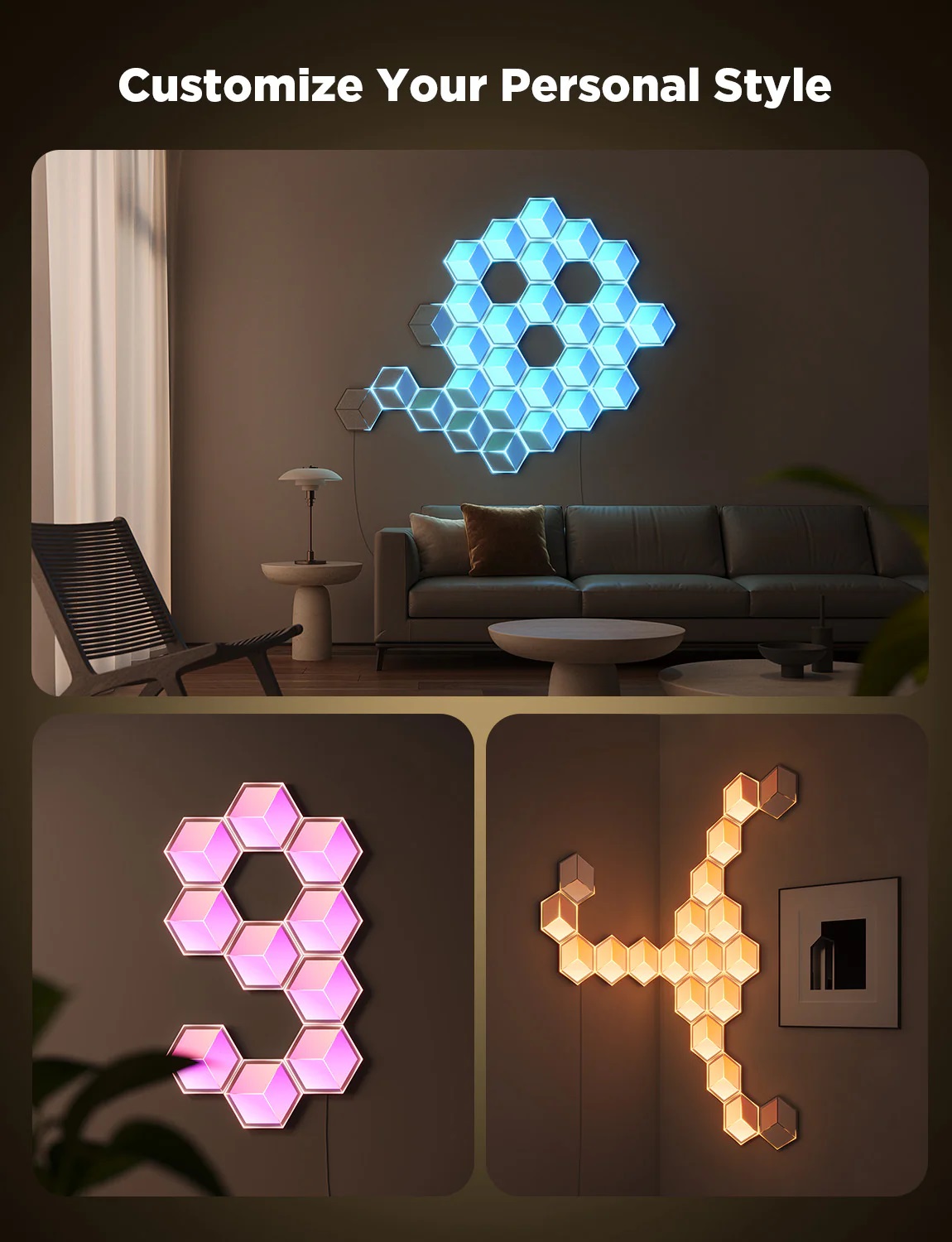 Govee Gaming Wall Glide Hexa Ultra Light Panels 1pcs (EU)