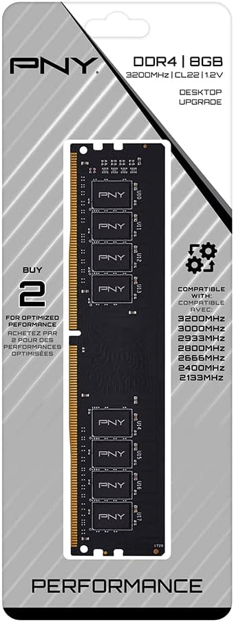 PNY DIMM Performance DDR4 3200MHz 1x8GB
