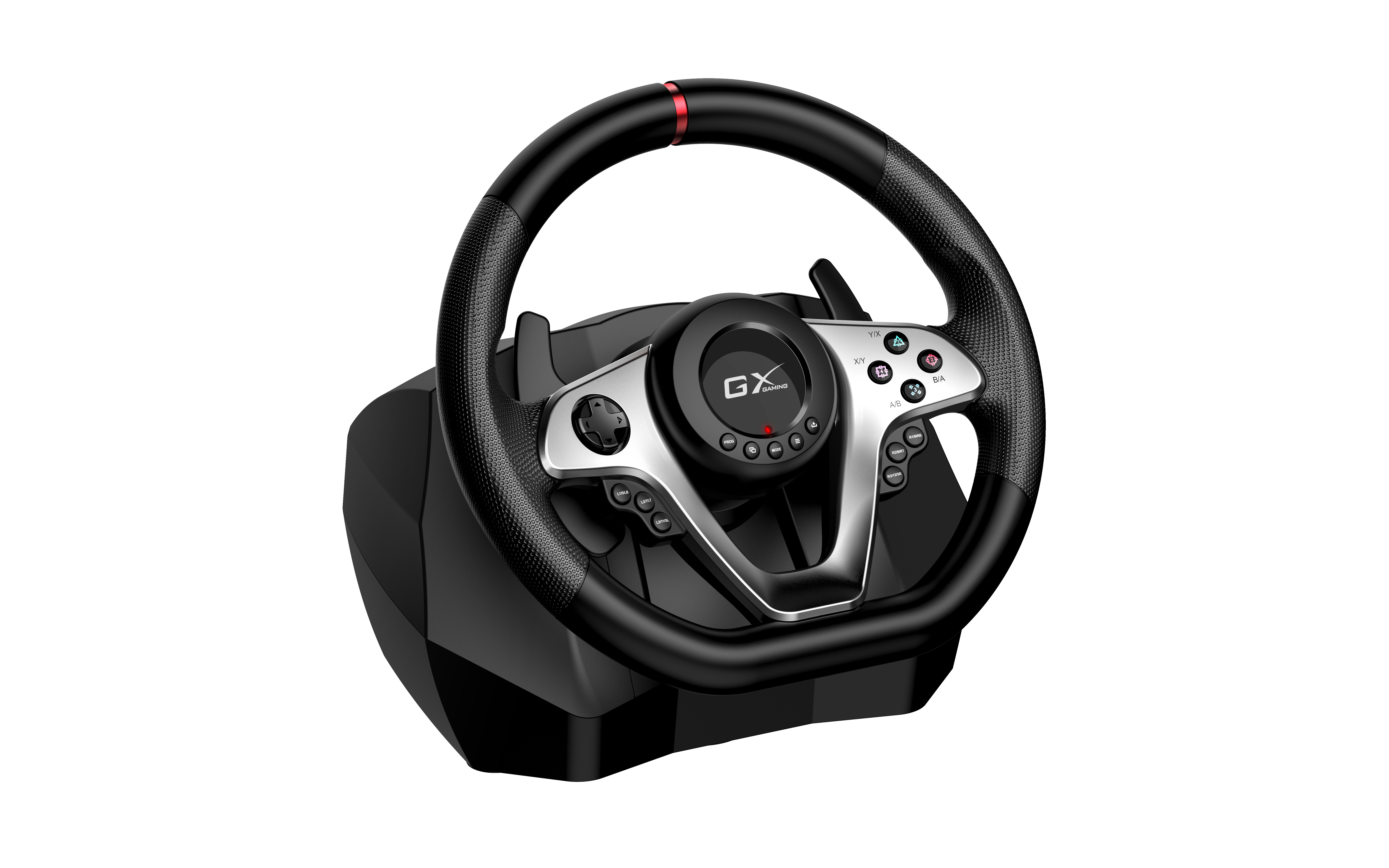 Genius Gaming Wheel Vibration-6+R Gears-3xFoot Pedals PC/PS3/PS4 SpeedMaster X1