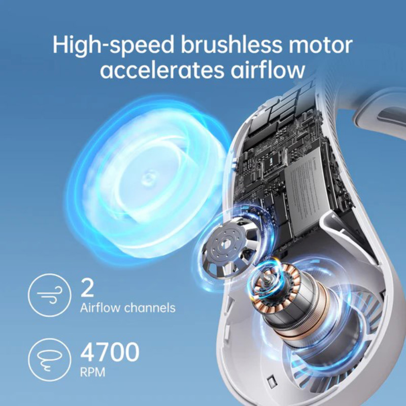 Jisulife Bladeless Turbine Neck Fan FNL04R Black