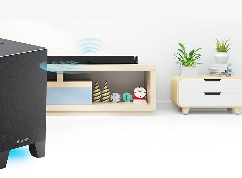 SonicGear BT-5500 160W Soundbar with Wireless SubWoofer BT-USB-FM-HDMI