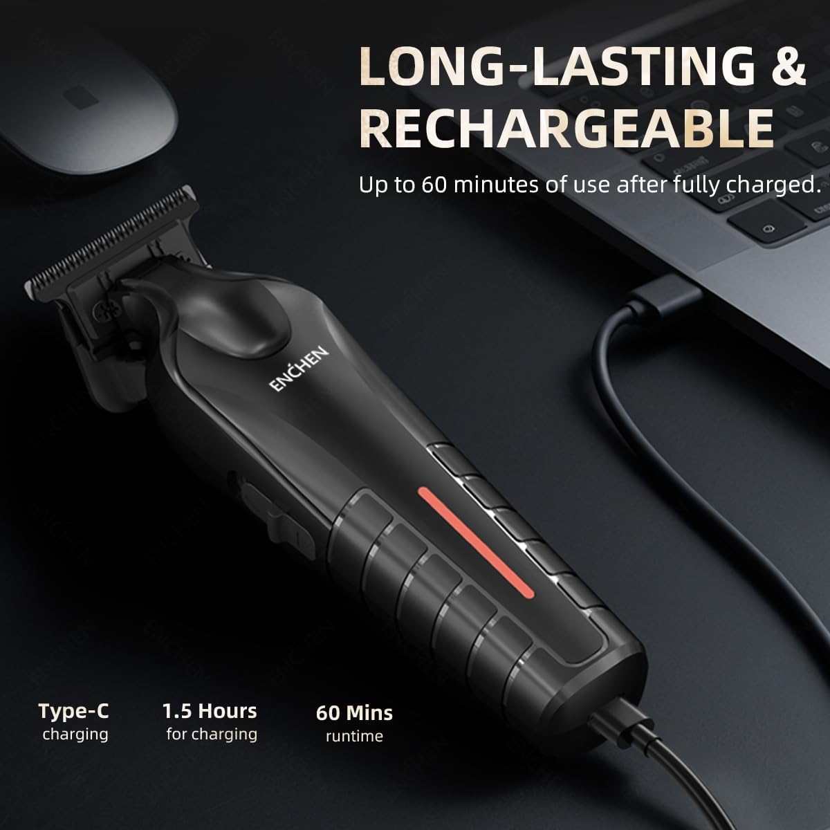 Enchen Hair Clipper SHARP 6 USB-C 1200mAh Black