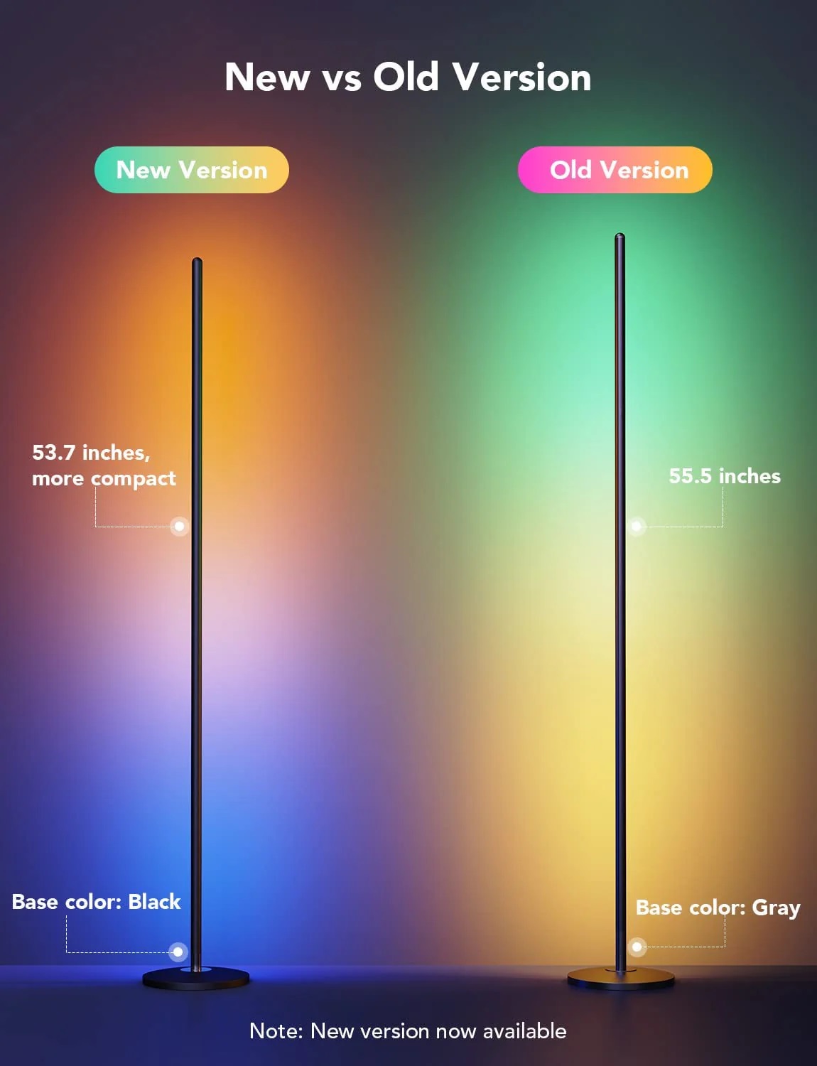 Govee RGBICW Smart Corner Floor Lamp H6076