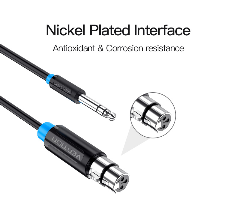 Vention AUDIO 6.3mm to XLR M-F Cable 1.5m BBEBG