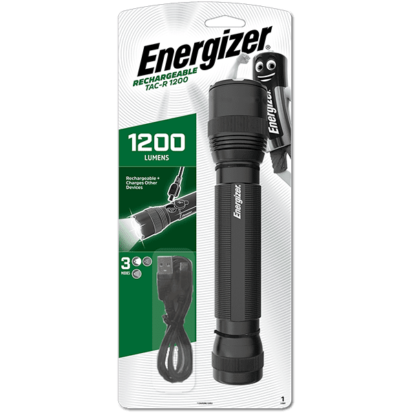 Energizer Light Torch 1200 Lumens (USBC) - Tactical 1200 Rechargeable