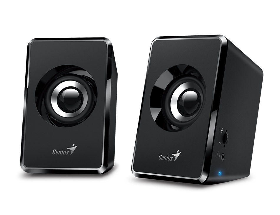 Genius PC Speakers 2.0 6W 3.5mm USB Powered Black SP-U125