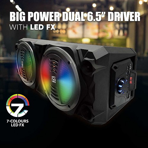 AudioBox BBX D6000 TWS BT/FM/USB Portable Speaker With 1 Wireless Microphone