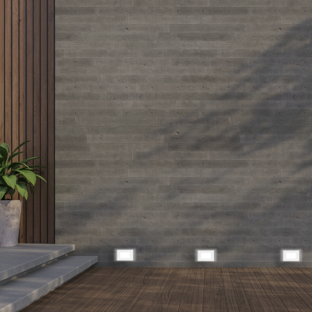 GBC DOGI LED URANO 1021 CCT White/Grey Outdoor Steplight for Recessed Box 503