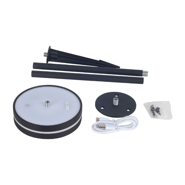 KELU ARTU Solar & USB Rechargeable Lamp IP54 140lm 3000mAh Black