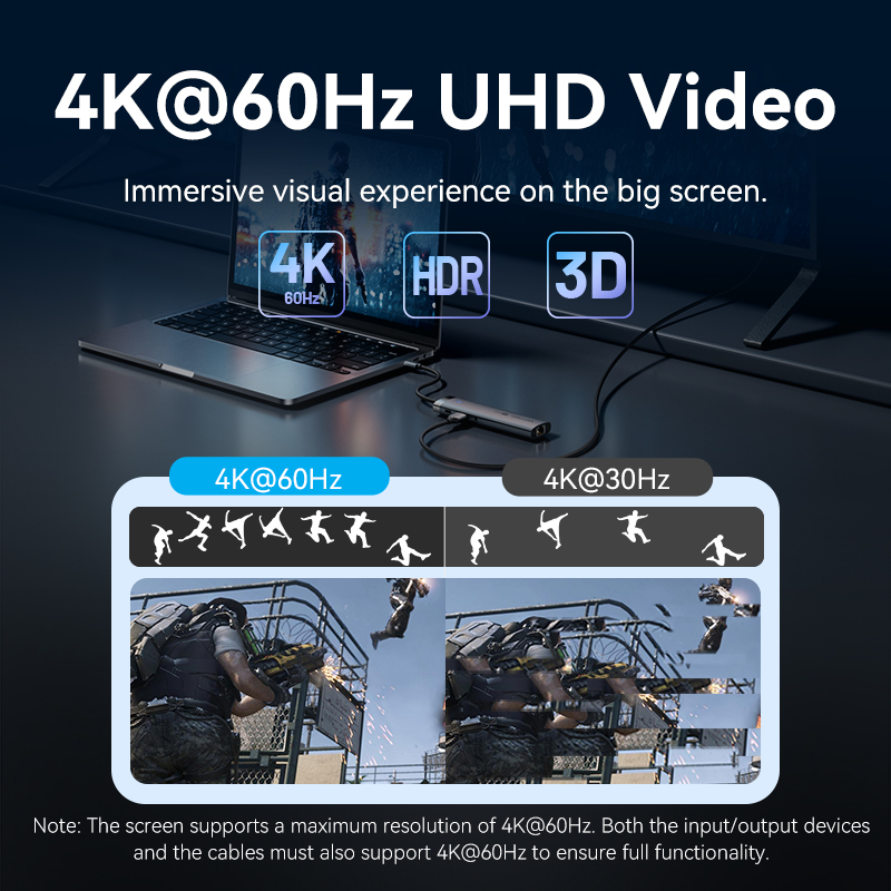 Vention HUB USB-C 1xUSB-C 3.2/USBA3.0/USBA2.0/HDMI 4K60Hz/RJ45/SD/3.5mm/PD TGVHB