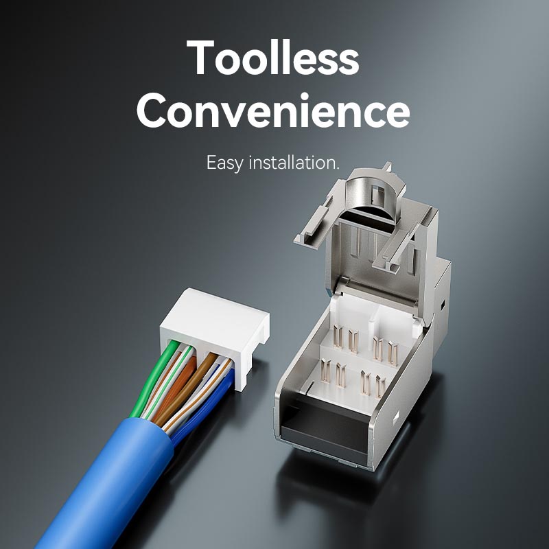 Vention NETWORK Keystone Jack CAT7 UTP Toolless Grey IRJH0